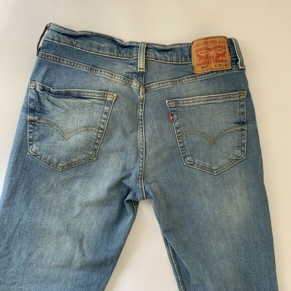 Levis 514 Jeans Men 31X32 Straight Blue Denim Stretch Casual Streetwear Normcore - Picture 5 of 12